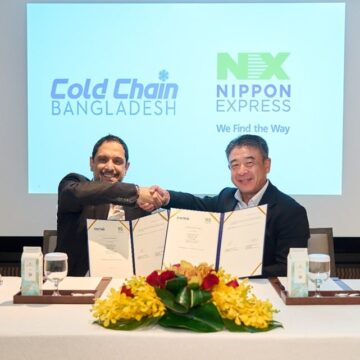 Ahmed Rajeeb Samdani left a shareholder of CCBL and Katsuhito Kobayashi President of Nippon Express South Asia Oceania Pte. Ltd