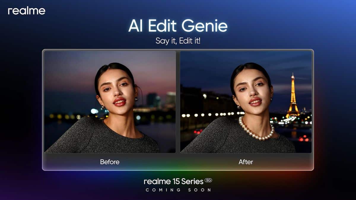 MAY PR 2025 09 05 164112 3 พูดปุ๊บ สวยปั๊บ! realme เตรียมส่ง “realme 15 Series” พร้อม “AI Edit Genie” ฟีเจอร์แต่งรูปด้วยเสียงครั้งแรกในโลก สมฉายา AI Party Phone พบกันเร็ว ๆ นี้