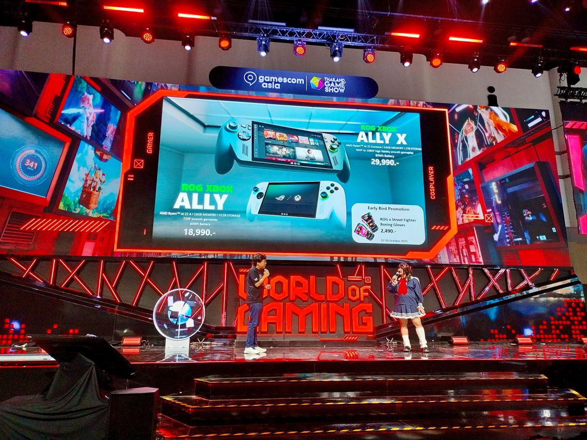 MAY PR 2025 10 17 030612 ROG เปิดตัว ROG Xbox Ally ทั้ง 2 รุ่น ในงาน gamescom asia X Thailand Game Show 2025 พร้อมวางจำหน่ายอย่างเป็นทางการทั่วประเทศ