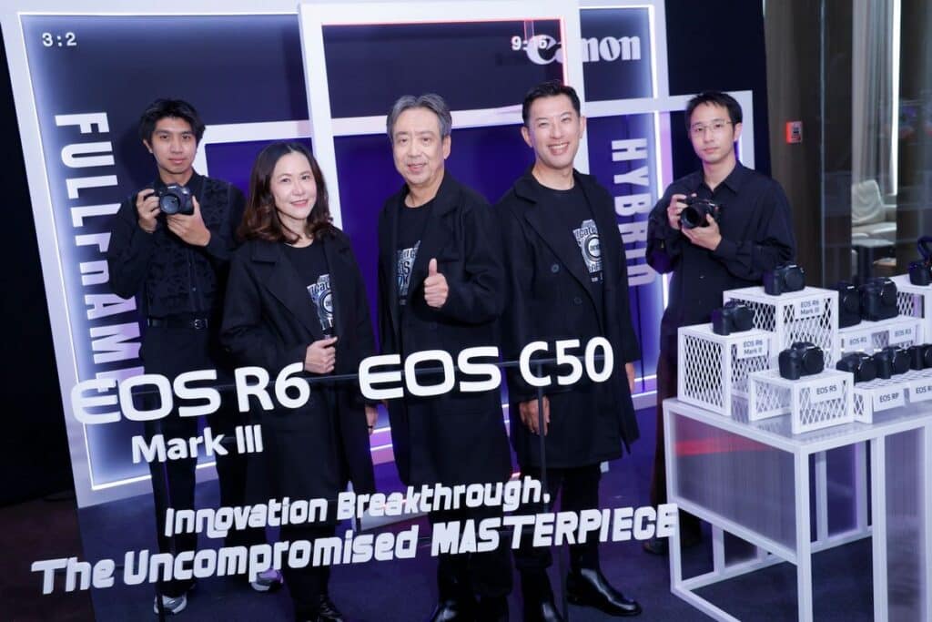 แคนนอน เดินเกมรุกตลาดกล้องไฮบริดและกล้องภาพยนตร์เต็มสูบ เปิดตัวผลิตภัณฑ์ใหม่เสริมทัพ EOS R system “EOS R6 Mark III” และ Cinema EOS system “EOS C50” ยกระดับเวิร์กโฟลว์สายครีเอเตอร์ ด้วยศักยภาพเหนือชั้น 2 MAY PR 2025 11 14 135659 แคนนอน เดินเกมรุกตลาดกล้องไฮบริดและกล้องภาพยนตร์เต็มสูบ เปิดตัวผลิตภัณฑ์ใหม่เสริมทัพ EOS R system “EOS R6 Mark III” และ Cinema EOS system “EOS C50” ยกระดับเวิร์กโฟลว์สายครีเอเตอร์ ด้วยศักยภาพเหนือชั้น