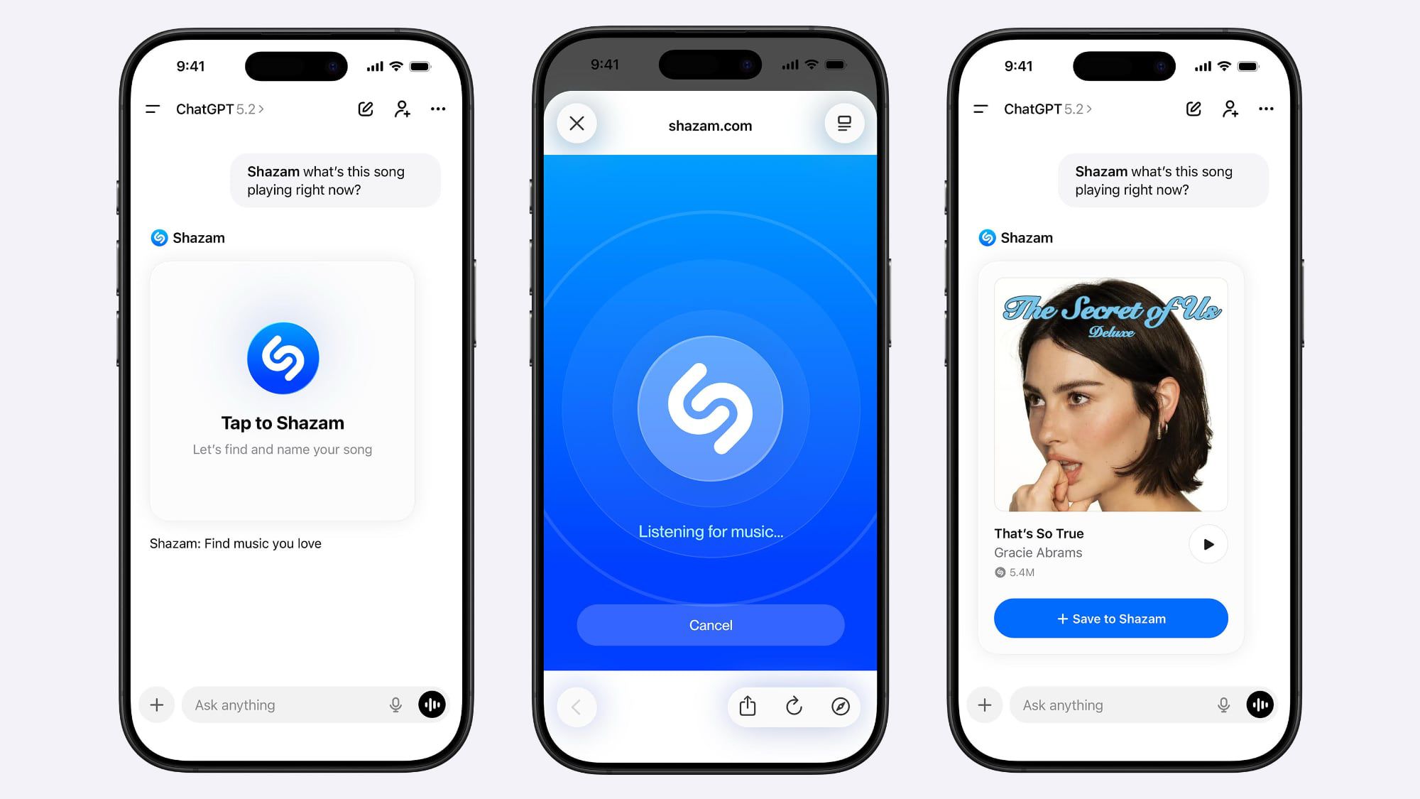 Shazam ใน ChatGPT