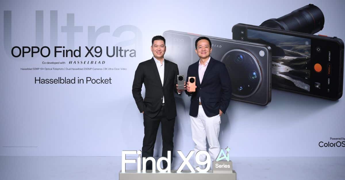 MAY PR 2026 04 24 175644 1 OPPO Find X9 Ultra สมาร์ตโฟนแฟลกชิปรุ่นใหม่ล่าสุด มาพร้อมประสบการณ์สมาร์ตโฟนกล้องระดับอัลตรา พร้อมจับมือ AIS จองรับดีลพิเศษก่อนใคร ส่วนลดสูงสุด 32,900 บาท