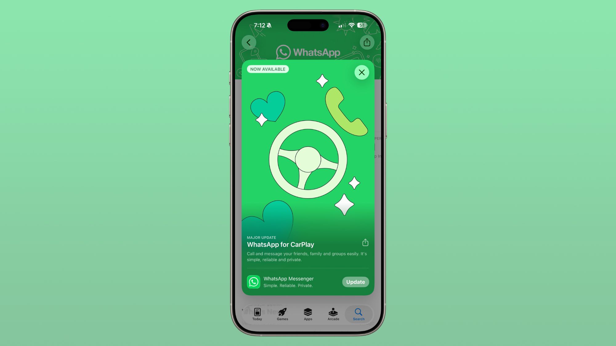 WhatsApp CarPlay