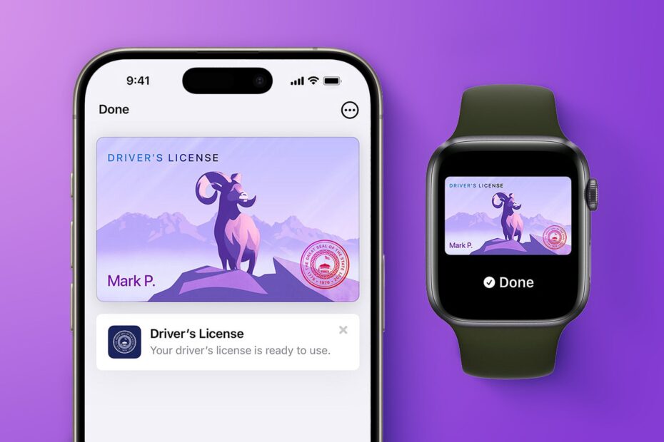 ใบขับขี่ดิจิทัล Apple Wallet