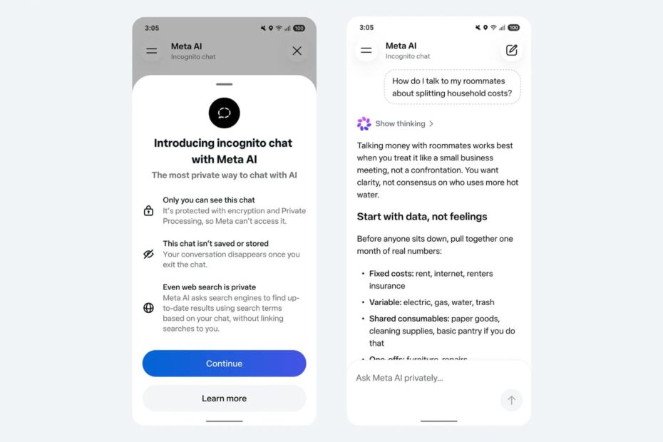 แชทไม่ระบุตัวตน Meta AI