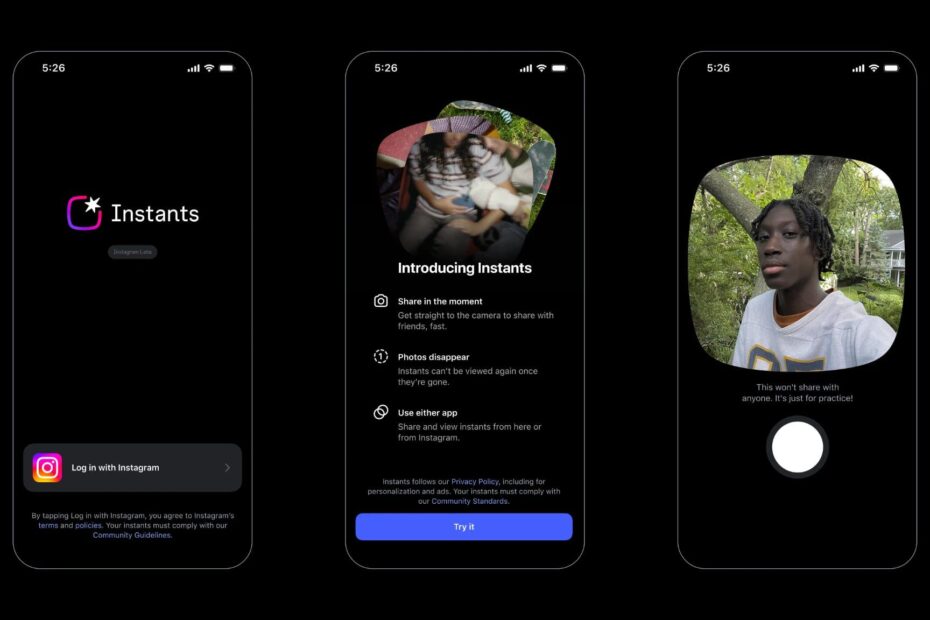 Instants ฟีเจอร์ใหม่