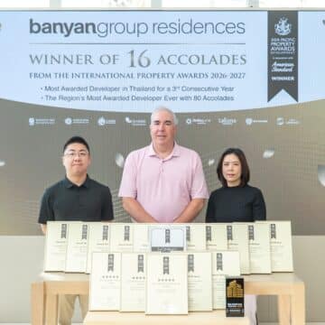 MAY PR 2026 06 11 083050 1 Banyan Group Residences สร้างสถิติ คว้า 16 รางวัลสูงสุดจากเวที International Property Awards 2026-27