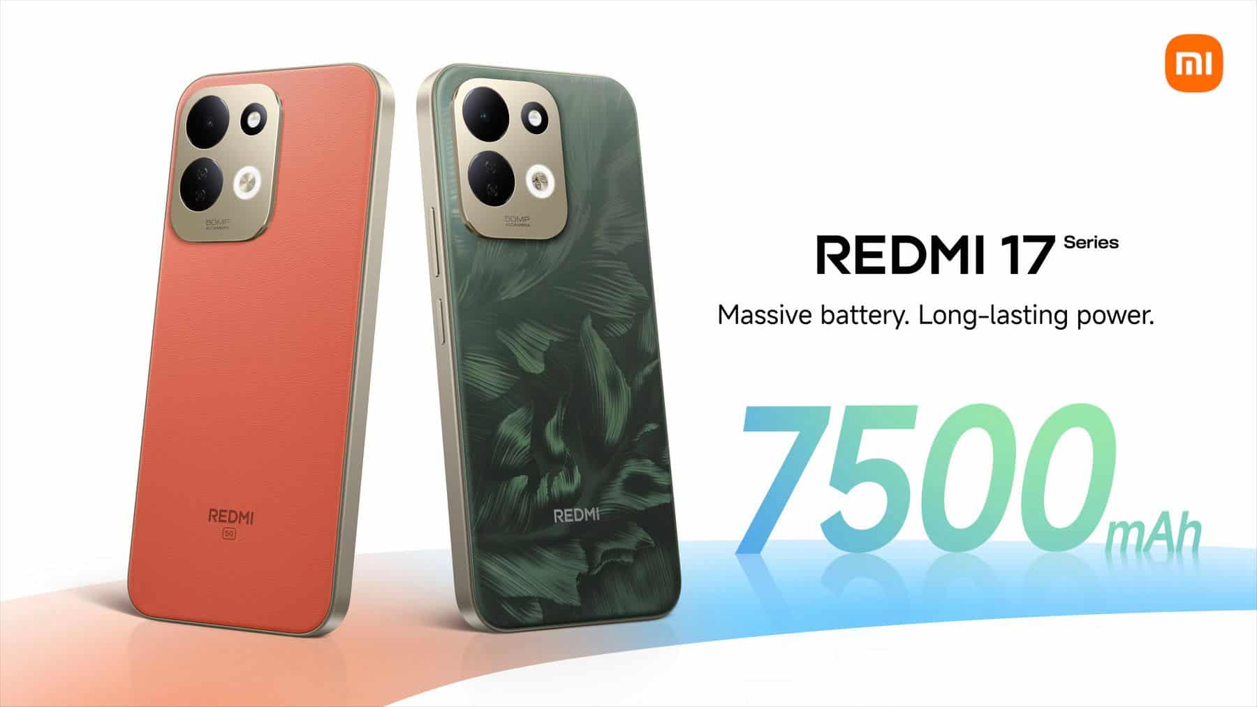 เสียวหมี่เปิดตัวสมาร์ทโฟน REDMI 17 Series มาพร้อมแบตเตอรี่ความจุ 7500mAh หน้าจอขนาดใหญ่ 6.9 นิ้ว และความทนทานที่ตอบโจทย์การใช้งานในทุกวัน 2 MAY PR 2026 08 14 175346 3 เสียวหมี่เปิดตัวสมาร์ทโฟน REDMI 17 Series มาพร้อมแบตเตอรี่ความจุ 7500mAh หน้าจอขนาดใหญ่ 6.9 นิ้ว และความทนทานที่ตอบโจทย์การใช้งานในทุกวัน
