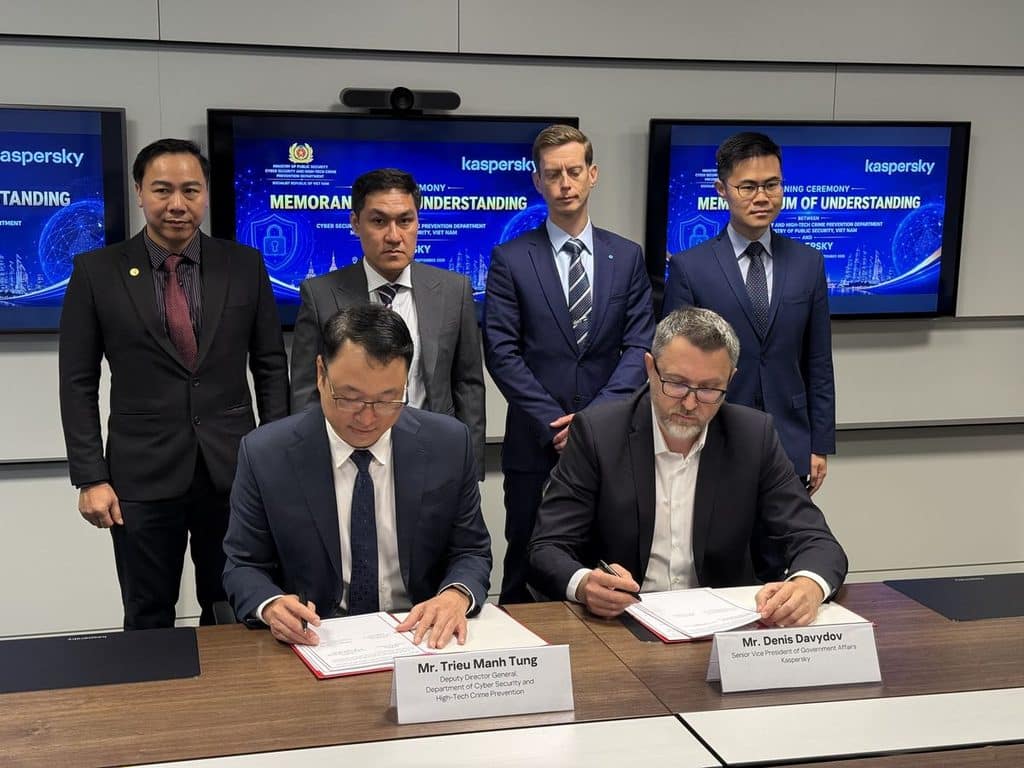 MAY PR 2026 09 29 181336 Kaspersky signs Memorandum of Understanding with the Cyber Security and High-Tech Crime Prevention Department under the Ministry of Public Security of Vietnam